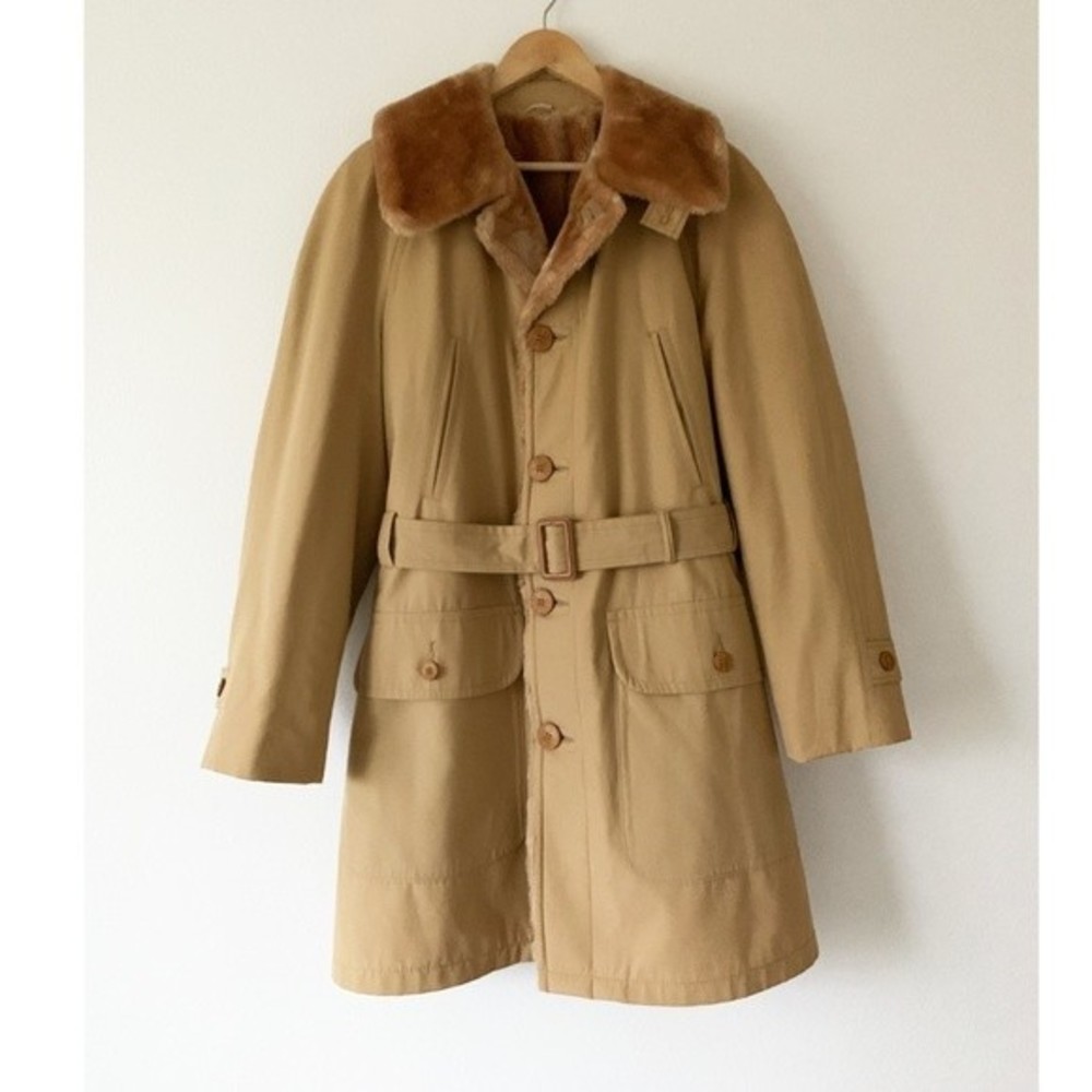 Richman Brothers Fur Lined Trench Coat